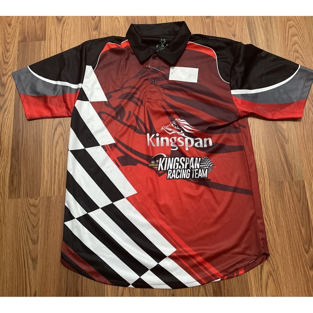Kingspan Racing Polo Mens XL FSP Pit Crew Motorsports Team Shirt